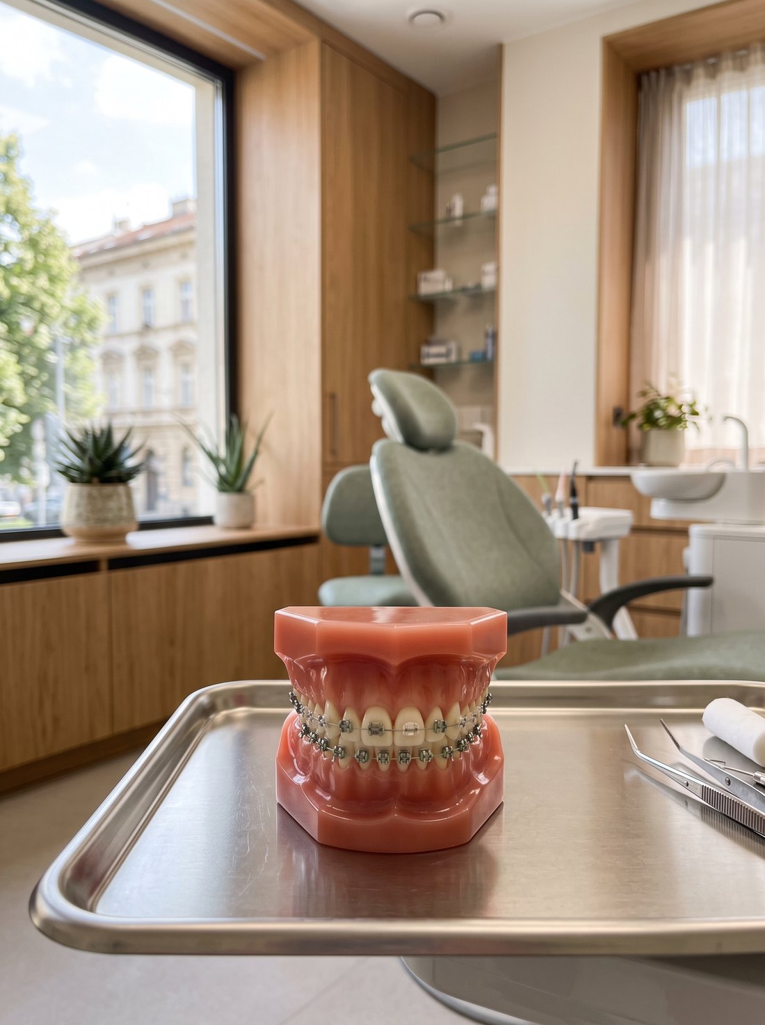 Cabinet NEO Dental Clinic Baia Mare, model demonstrativ cu aparat dentar